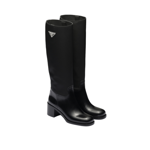 STIVALE ALTO IN PELLE SPAZZOLATA